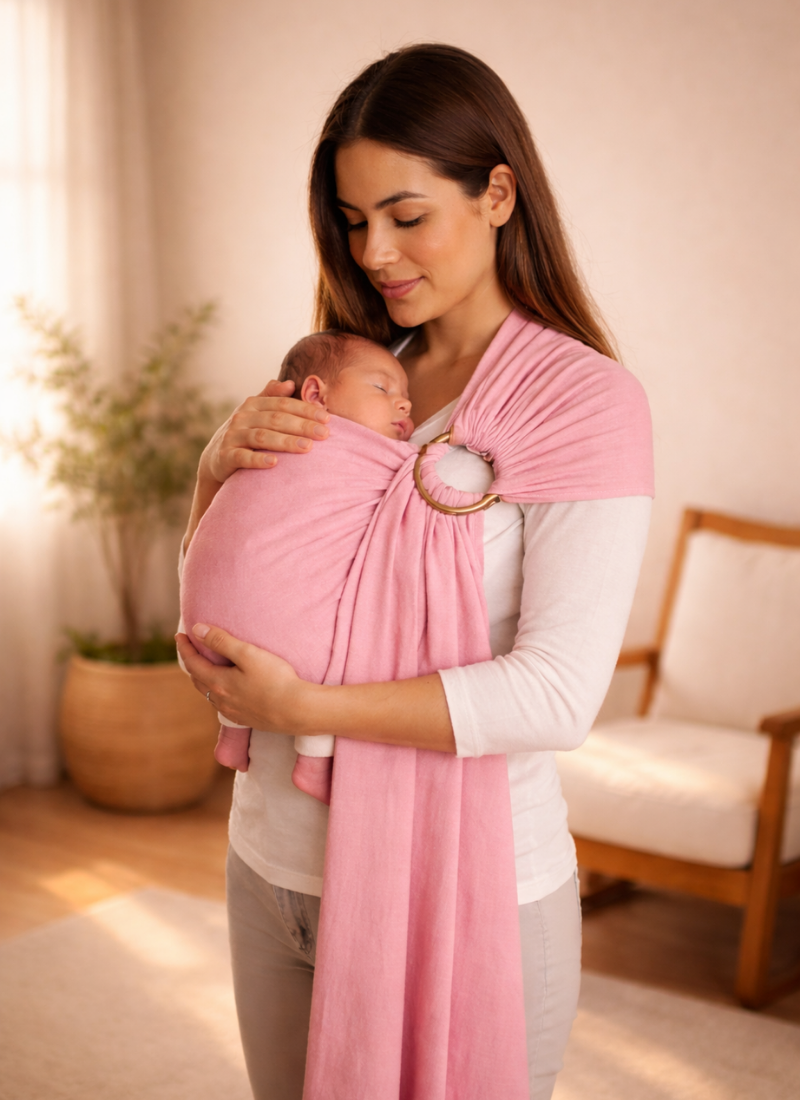 Bandolera de anillas Rosa Amor
